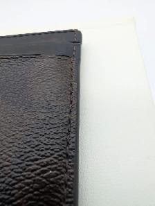 (B10224) Coach New York Brown Signature Canvas Card Case Blac... - Photo 4
