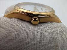 (B8682) Seiko 6N52 Gold Tone White Dial Sapphire Date Quartz... - Photo 3