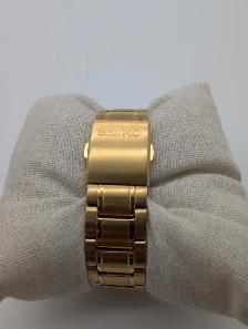 (B8682) Seiko 6N52 Gold Tone White Dial Sapphire Date Quartz... - Photo 8