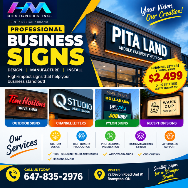 Professional Business Signs | Channel Letters | Custom Signs | B