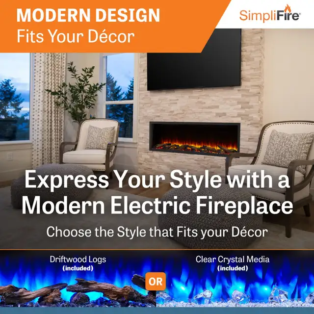 FIREPLACES: LINEAR, SLEEK, ELECTRIC, AT LIQUIDATION PRICES
