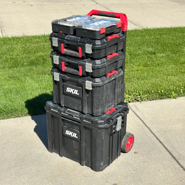SKIL Modular Tool Box Tower Storage System (6 Pc Set)
