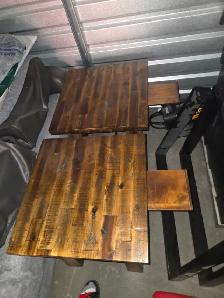 Real Wood Coffee and 2 Real Wood End Tables with Shelf $450 OBO