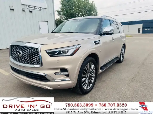 2018 Infiniti QX80 Limited AWD, 5.6L, Clean Carfax, Dual DVD, Br