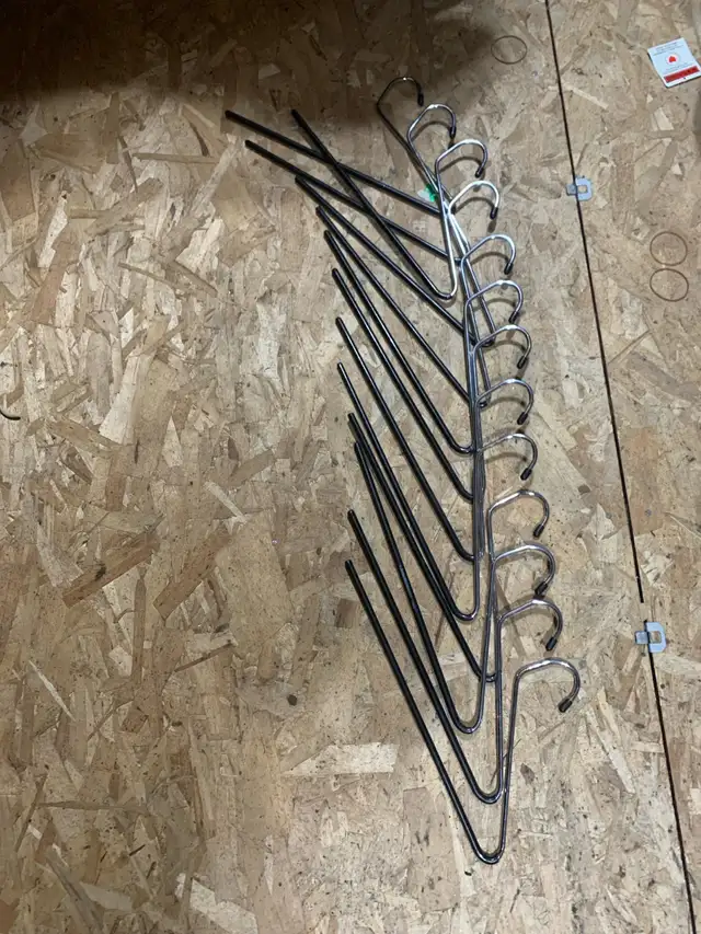 13 metal pant hangers