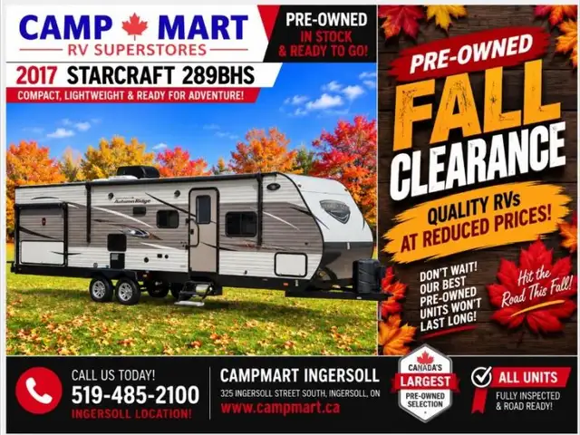 2017 Starcraft Autumn Ridge 289BHS