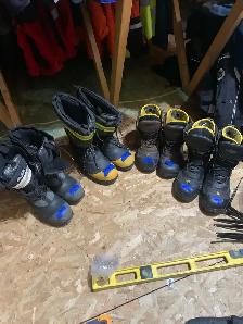 various pairs steal toe winter work boots /125 each