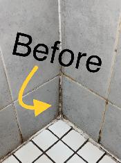 Old Shower and Bathtub Silicone Caulk Grout