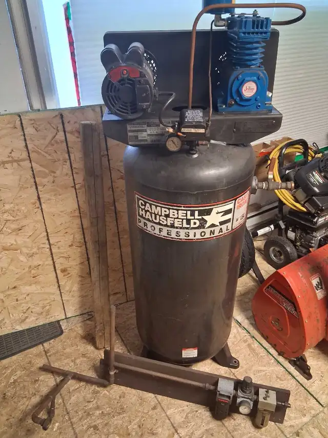 60gal Campbell Hausfeld Compressor  newer 'Jenny' 2-piston pump