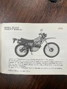 1978 Honda XL 250 S owners manual original OEM 65 pages. - Photo 4