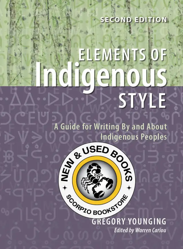 Elements of Indigenous Style 2nd Edition Younging 9781550599459