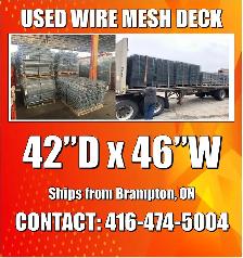 USED Wire Mesh Decking Deck 42'x46' for Pallet Racking