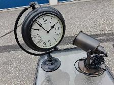 vintage clock and lamp set $100