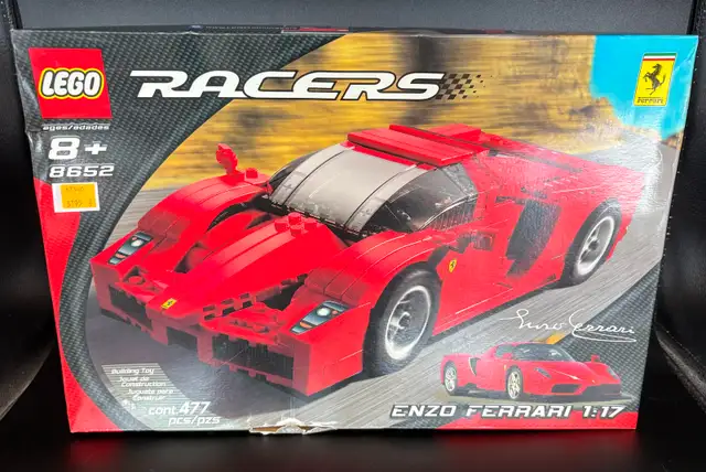 NEW 2005 Lego Racers 8652 Enzo Ferrari Set 1:17 Scale