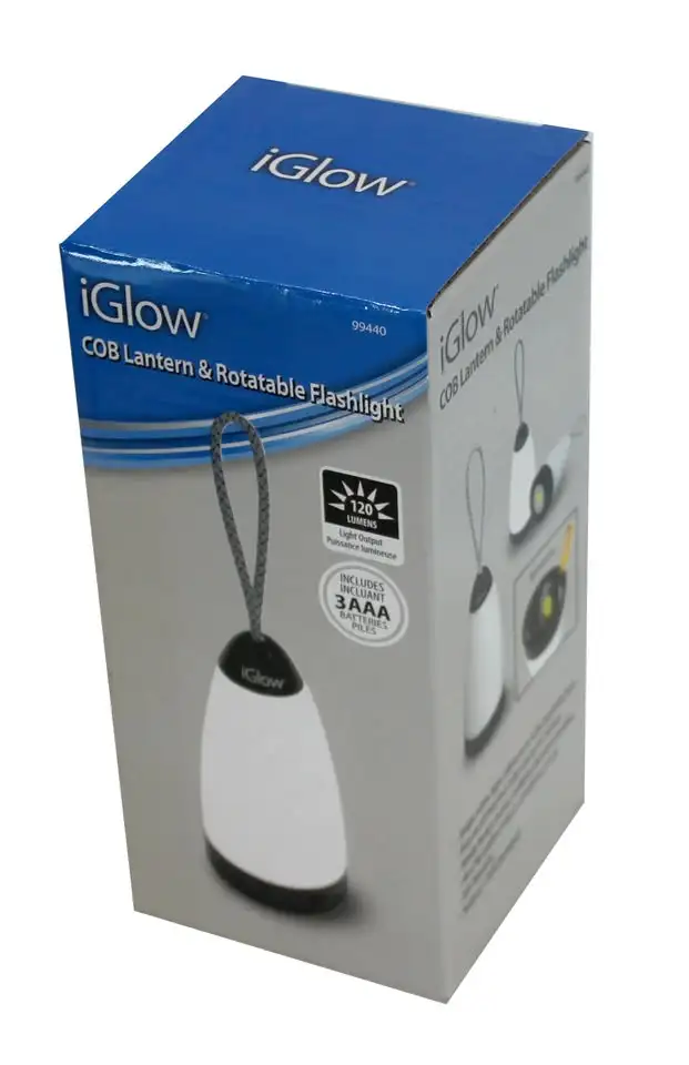 IGLOW LANTERN AND ROTATABLE FLASHLIGHT