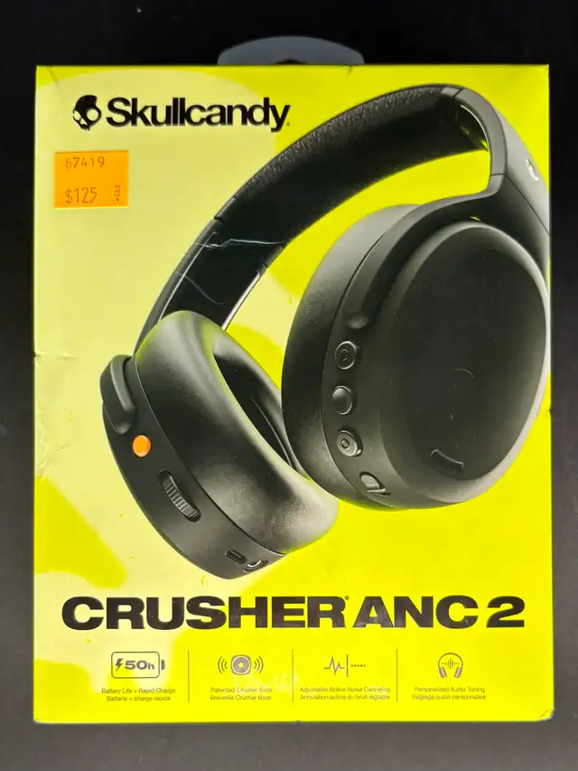 NEW Skullcandy Crusher ANC 2 Bluetooth Over-Ear Headphones