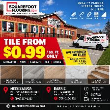 IN STOCK TILE LIQUIDATION - SQUAREFOOT FLOORING