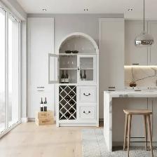 Brand New Arch Top Bar Cabinet Wine Rack Storage Special $199