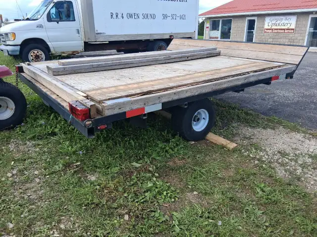 8x8 w/insul.flr. yr.old3500lb.axle/hubs springs low-wheels jack