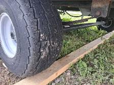8x8 w/insul.flr. yr.old3500lb.axle/hubs springs low-wheels jack - Photo 3