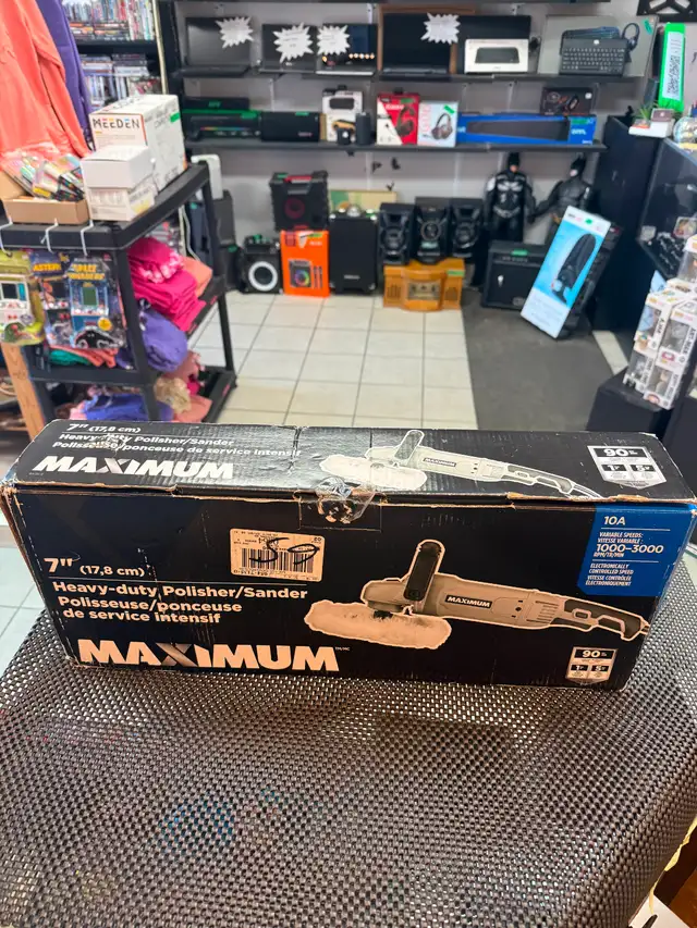MAXIMUM 10A Heavy-Duty Variable Speed Orbital Sander & Polisher