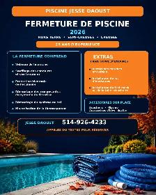 fermeture de piscine 2026
