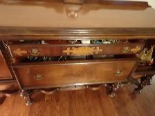 Antique Wooden Sideboard/Buffet Server - Photo 7