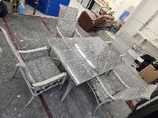 Dining Set Granite 'Stone-Tiled' Tabletop - Photo 5