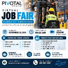 Virtual Job Fair for Forklift Operators