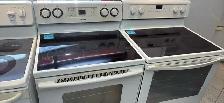 2 CUISINIÈRES BLANCHES IMPECCABLES VITRO À 349$