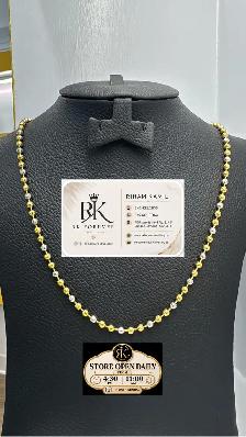 10K  Tow Tone Gold Necklace  # R 38