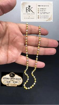 10K  Tow Tone Gold Necklace  # R 38 - Photo 4