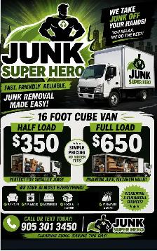 Junk Removal free estimate 905-301-3450 Jeff