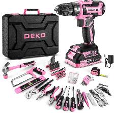 DEKO PRO 186pcs tool kit with 20V Cordless Drill and case NEW - Photo 5