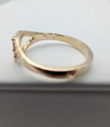 (B7720) 10K Yellow Gold Initial N Ring Size 3.25 1.10 Grams - Photo 2