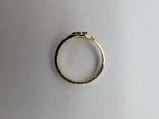 (B7720) 10K Yellow Gold Initial N Ring Size 3.25 1.10 Grams - Photo 6