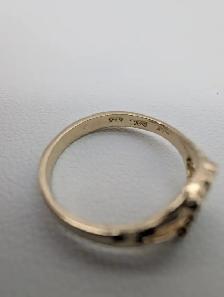 (B7720) 10K Yellow Gold Initial N Ring Size 3.25 1.10 Grams - Photo 7