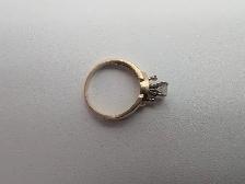 (B7711) 14K Yellow Gold Diamond Solitaire Engagement Ring Siz... - Photo 5