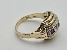 (B4905) Ring 14kt Gold 5.00 grams Sz: 6.5 - Photo 4