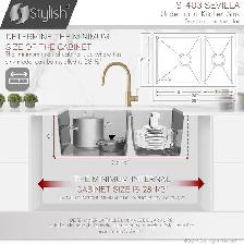 Brand New Stylish Undermount Kitchen Sink For Sale - Photo 7