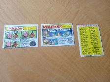 Carte 1987 Topps Garbage Pail Kids 3 cartes stickers (150926-809 - Photo 2