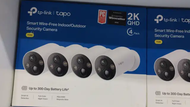 TP-Link Tapo Smart Wire-Free Indoor/Outdoor Security Camera 4-