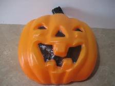 Blow mold wall mount pumpkin / jack o lantern