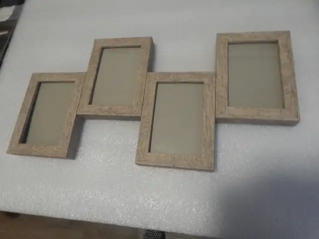 OFFSET PHOTO FRAME, Holds 4 Pics, 4' x 6'