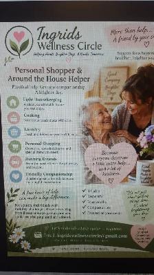 PERSONAL SHOPPER & ASSISTING AROUND THE HOUSEHOLD