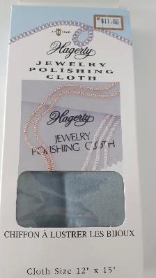 CHIFFON NEUF DANS BOITE CADEAU POUT POLIR LUSTRER BIJOUX: $5.00