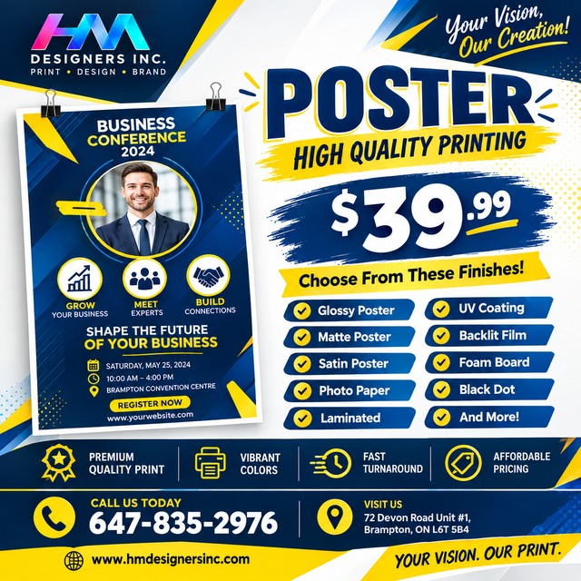 Custom Poster Printing | High Quality Posters | Brampton & GTA