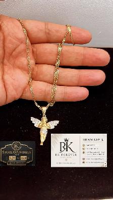 10K  yellow Gold Chain & Pendant # R 39 - Photo 4