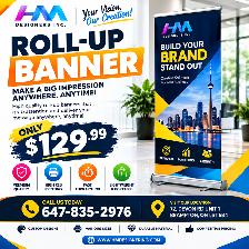 Roll-Up Banner Printing | Custom Retractable Banners | Brampton
