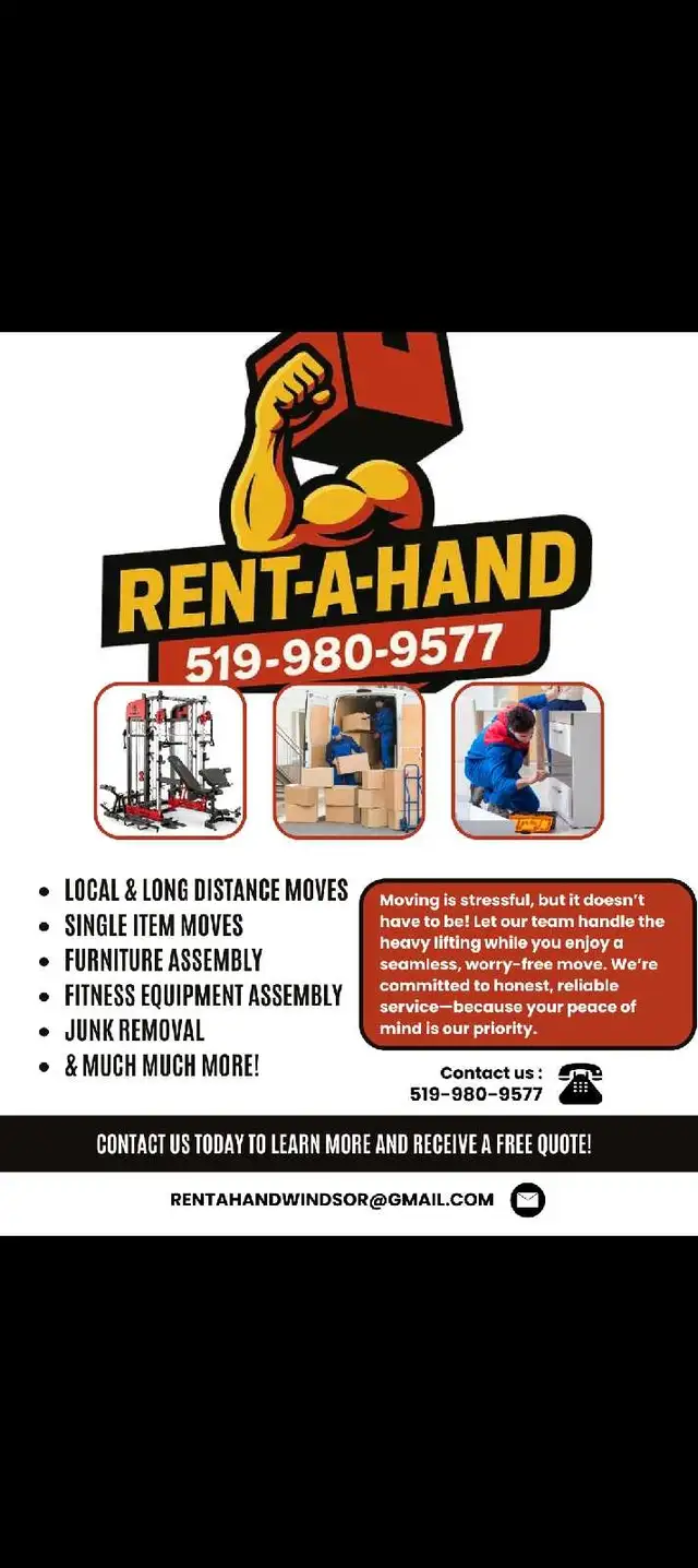local movers & help - rent a hand
